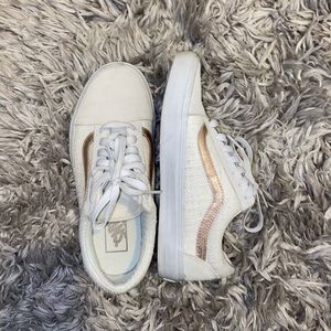 Vans limited edition, old skool gold and cream